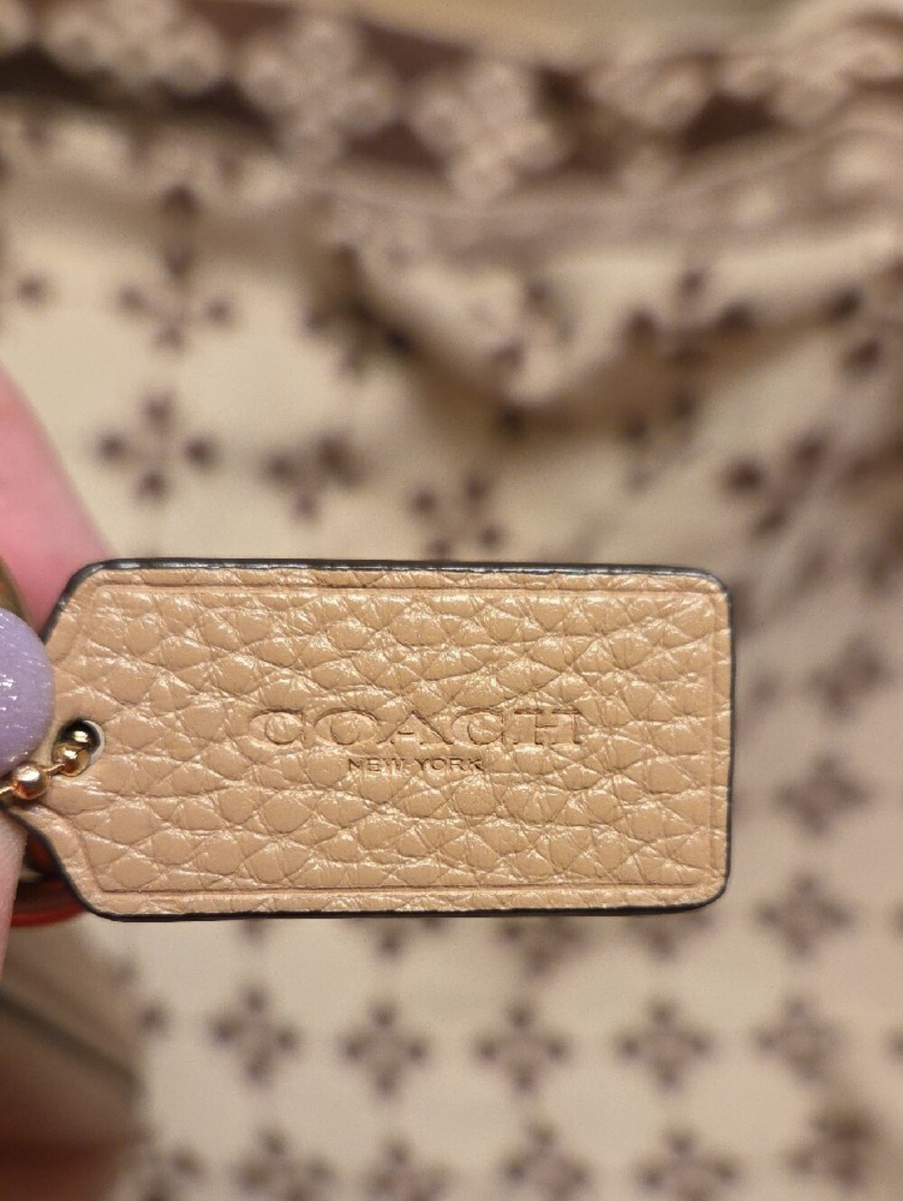 Marlon Coach Pebbled Leather Shoulder Bag and Wristlet -Taupe with Gold Hardware - Picture 4 of 12